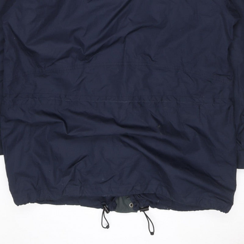 Mountain Venture Men’s Blue 7XL Hooded Parka Jacket Outdoor
