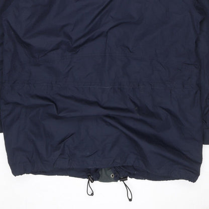 Mountain Venture Men’s Blue 7XL Hooded Parka Jacket Outdoor