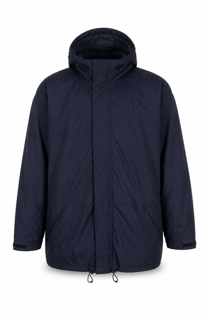 Mountain Venture Men’s Blue 7XL Hooded Parka Jacket Outdoor
