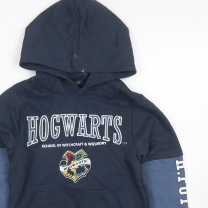 Wizarding World Boys Blue 10 Years Hogwarts Harry Potter Pullover Hoodie