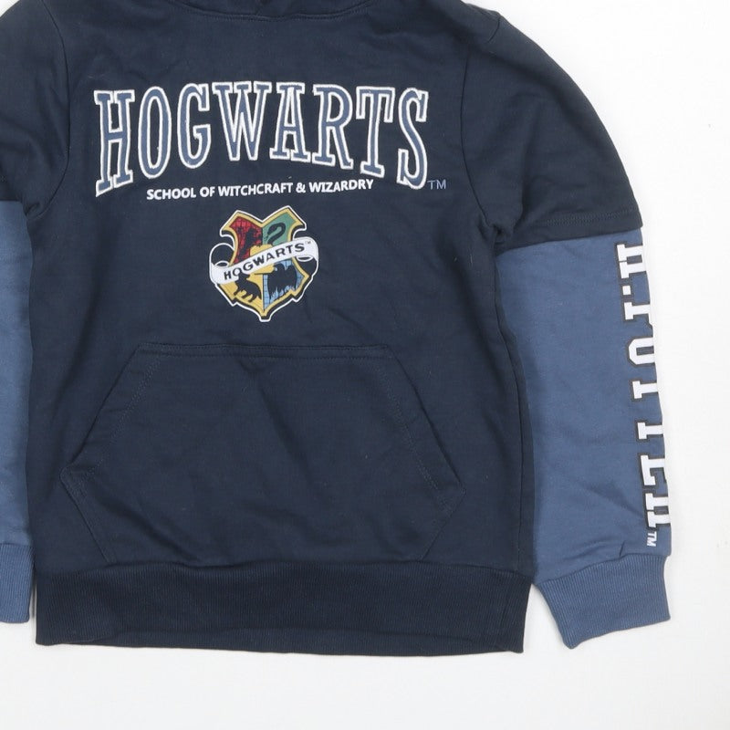 Wizarding World Boys Blue 10 Years Hogwarts Harry Potter Pullover Hoodie