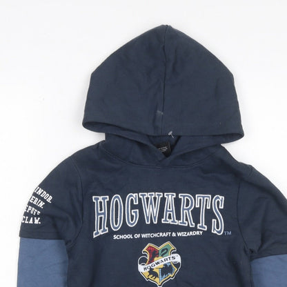 Wizarding World Boys Blue 10 Years Hogwarts Harry Potter Pullover Hoodie