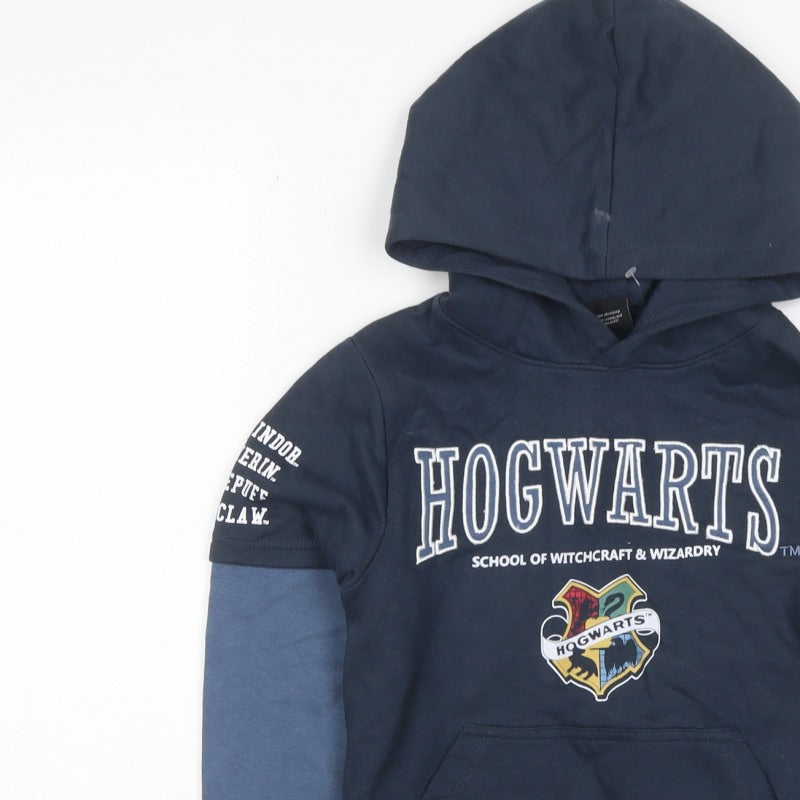 Wizarding World Boys Blue 10 Years Hogwarts Harry Potter Pullover Hoodie