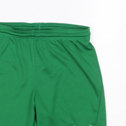 Nike Boys Green S 8-9 Years Dri-FIT Athletic Football Shorts