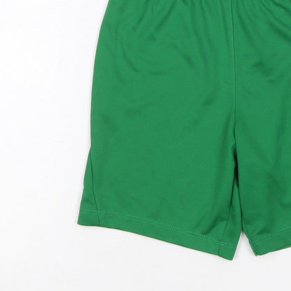 Nike Boys Green S 8-9 Years Dri-FIT Athletic Football Shorts