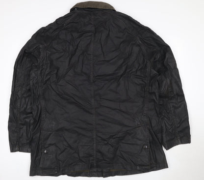 Barbour Men's Black XXL Waxed Cotton Basic Field Jacket
