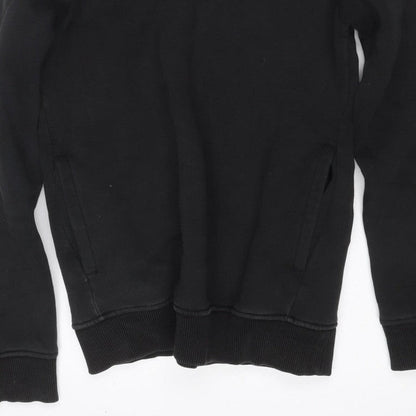 The North Face Boys Black XL Pullover Hoodie Graphic Logo Cotton Blend