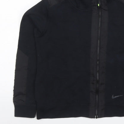 Nike Women’s Black L Full Zip Hooded Fleece Sports Hoodie