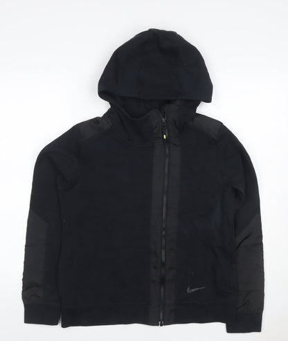 Nike Women’s Black L Full Zip Hooded Fleece Sports Hoodie