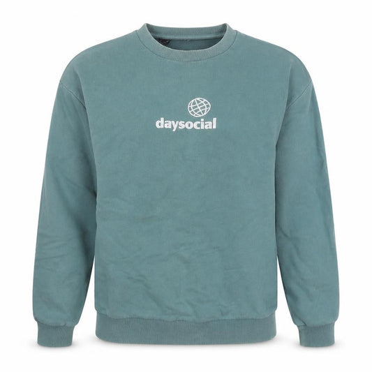 ASOS DESIGN Women’s Green S Daysocial Logo Crew Neck Sweatshirt