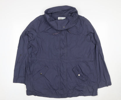 Vanilla Sands Women’s Blue Size 20 Hooded Parka Jacket