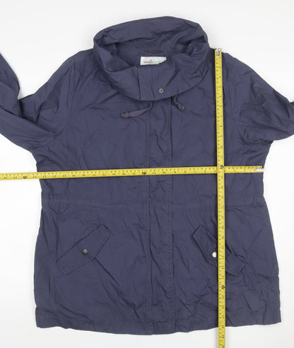 Vanilla Sands Women’s Blue Size 20 Hooded Parka Jacket