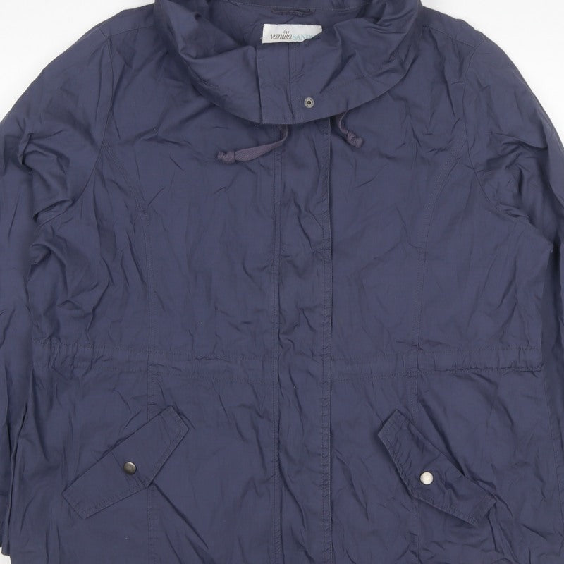 Vanilla Sands Women’s Blue Size 20 Hooded Parka Jacket