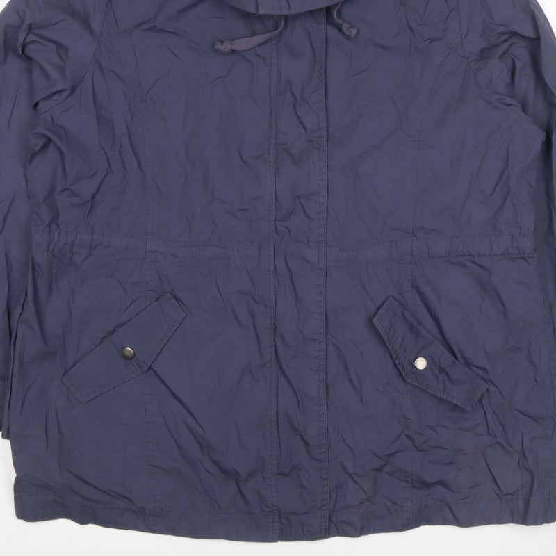 Vanilla Sands Women’s Blue Size 20 Hooded Parka Jacket
