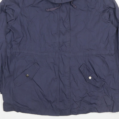 Vanilla Sands Women’s Blue Size 20 Hooded Parka Jacket