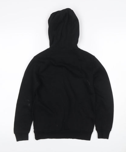 McKenzie Boys Black Pullover Hoodie 8-10 Years Logo Fleece