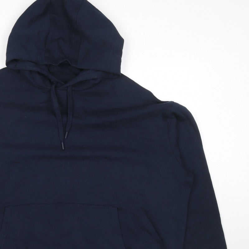Ted Baker Men’s Navy Blue S Pullover Hooded Fleece Hoodie