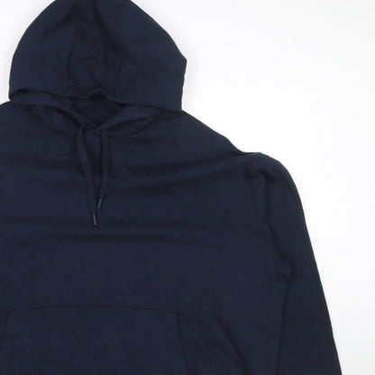 Ted Baker Men’s Navy Blue S Pullover Hooded Fleece Hoodie