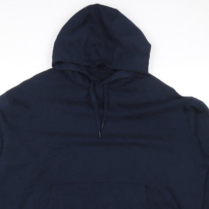 Ted Baker Men’s Navy Blue S Pullover Hooded Fleece Hoodie