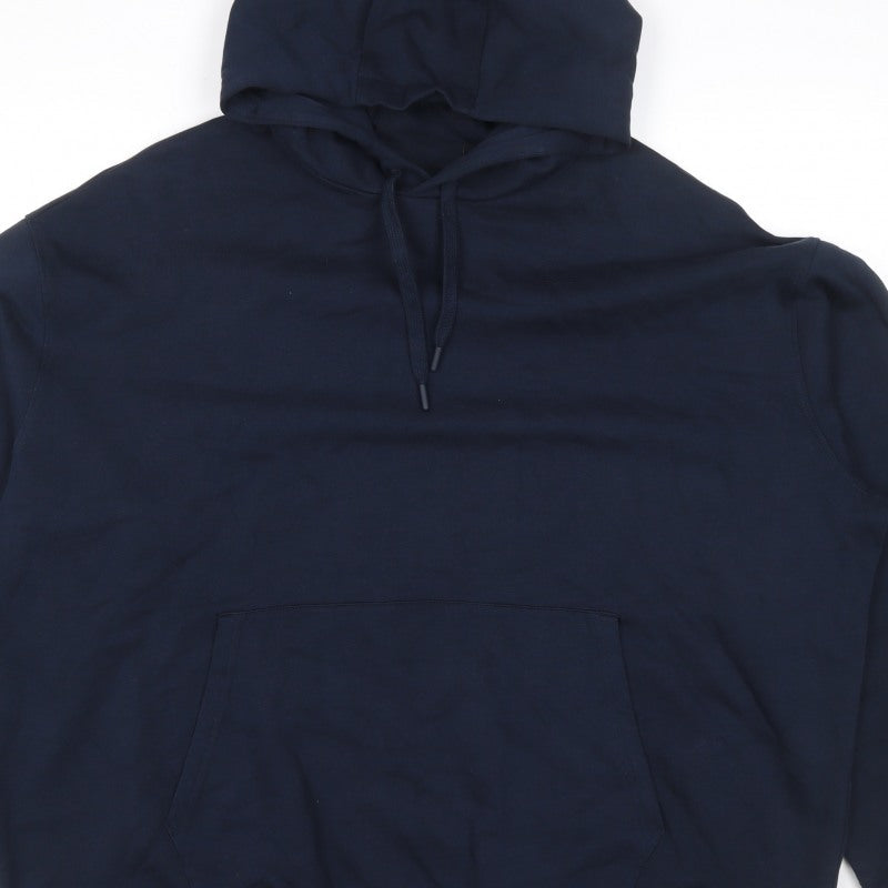 Ted Baker Men’s Navy Blue S Pullover Hooded Fleece Hoodie