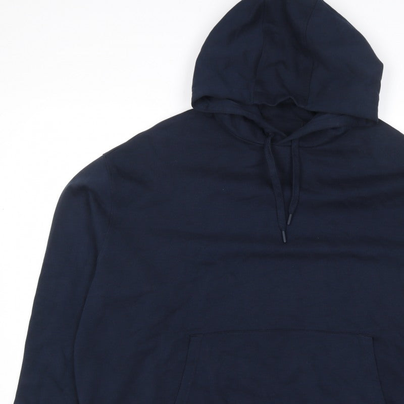 Ted Baker Men’s Navy Blue S Pullover Hooded Fleece Hoodie