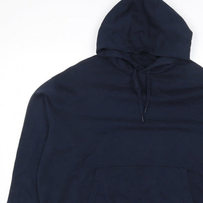 Ted Baker Men’s Navy Blue S Pullover Hooded Fleece Hoodie