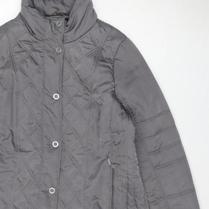 Tigi Women’s Grey Size 20 Quilted Hooded Puffer Jacket