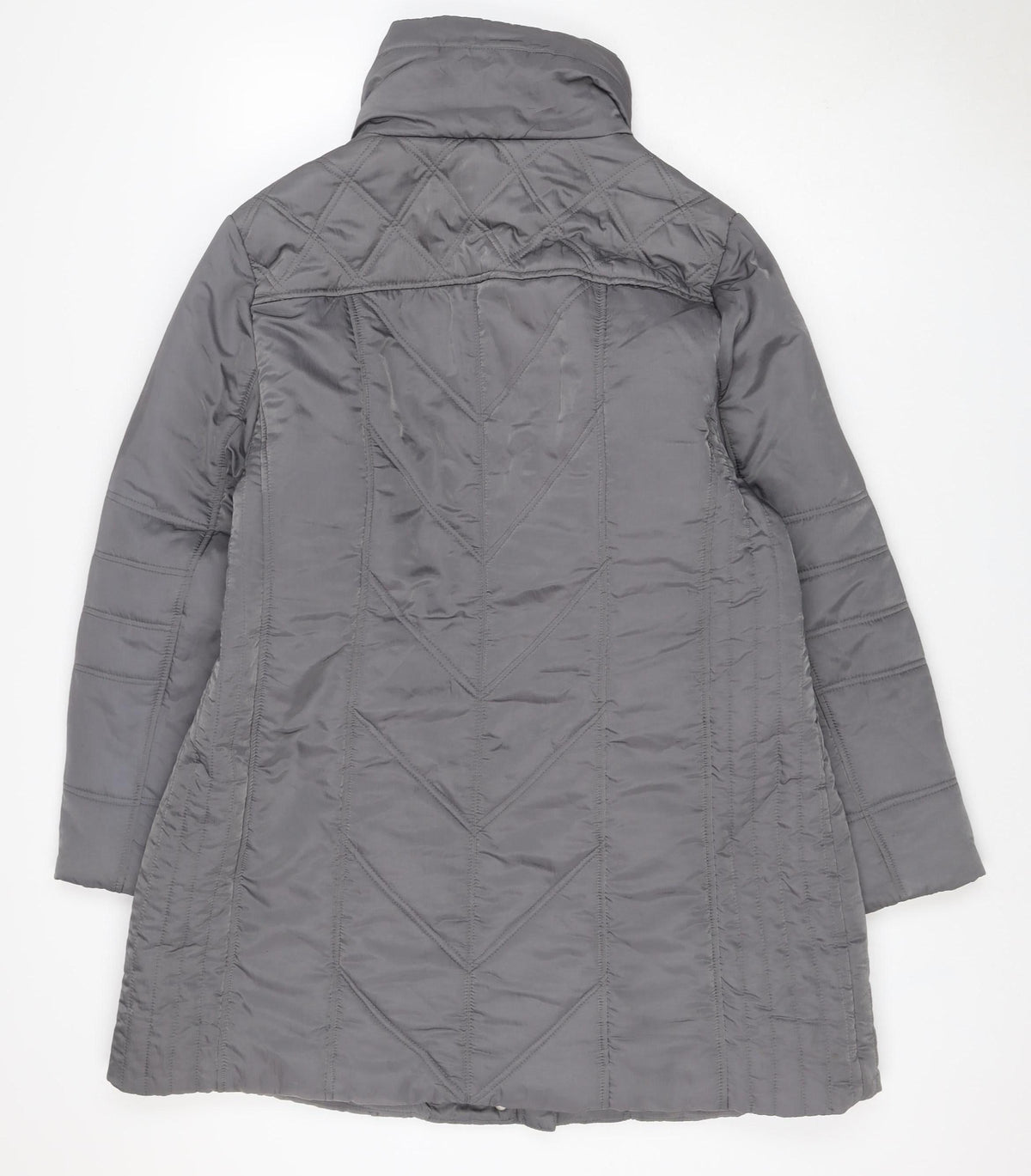 Tigi Women’s Grey Size 20 Quilted Hooded Puffer Jacket