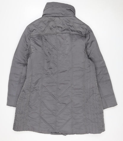 Tigi Women’s Grey Size 20 Quilted Hooded Puffer Jacket