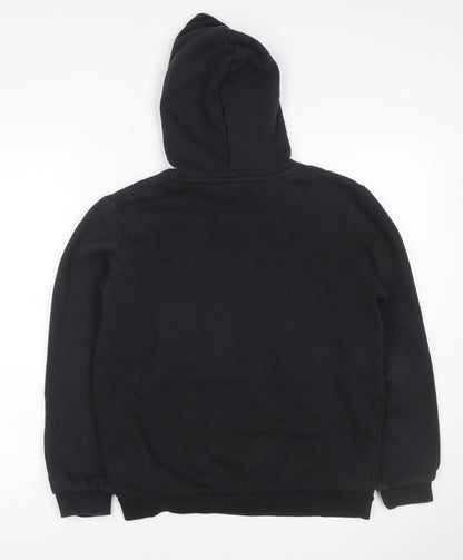 Puma Boys Black 15-16 Years Pullover Logo Sportswear Hoodie