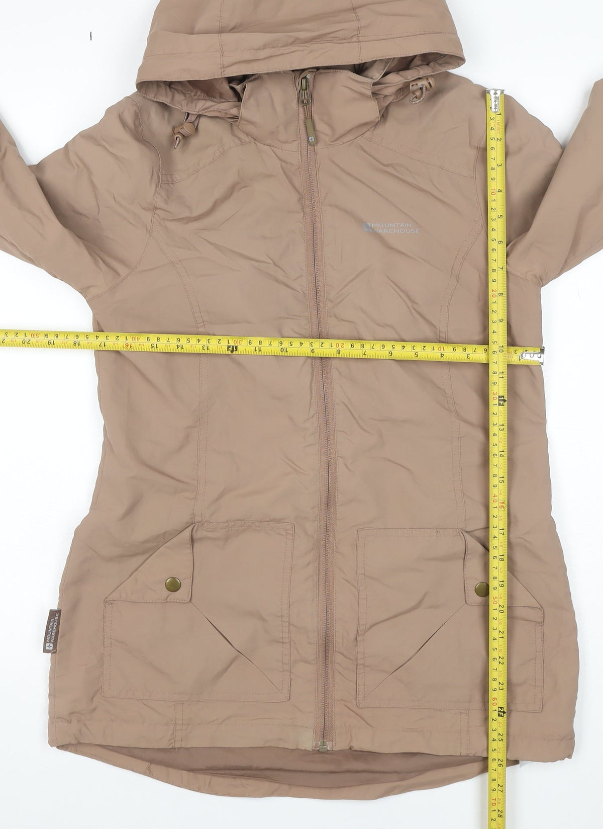 Mountain Warehouse Women’s Beige UK 10 Hooded Parka Jacket