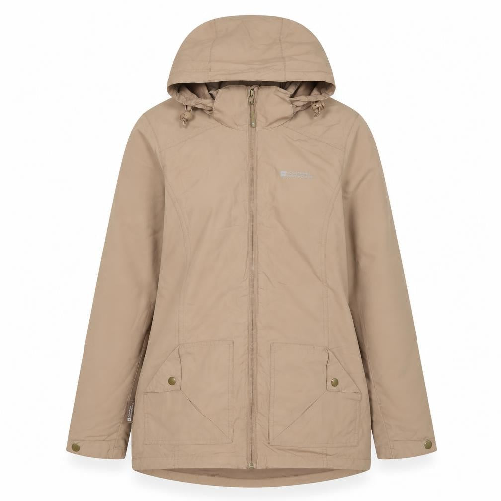 Mountain Warehouse Women’s Beige UK 10 Hooded Parka Jacket