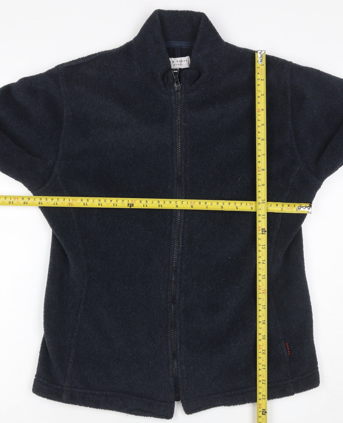 Ted Baker Women’s Blue Fleece Full Zip Jacket UK 12