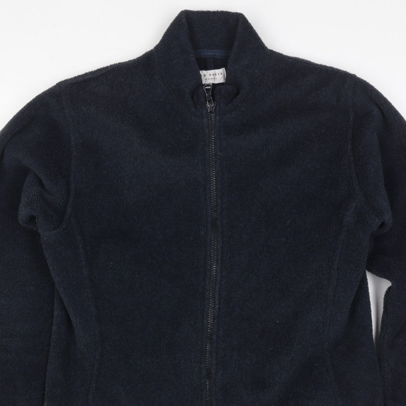 Ted Baker Women’s Blue Fleece Full Zip Jacket UK 12