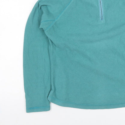 Peter Storm Women’s Blue Fleece 1/4 Zip Pullover Sweatshirt UK 14