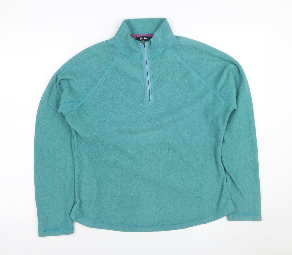 Peter Storm Women’s Blue Fleece 1/4 Zip Pullover Sweatshirt UK 14