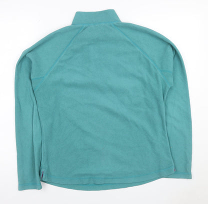 Peter Storm Women’s Blue Fleece 1/4 Zip Pullover Sweatshirt UK 14