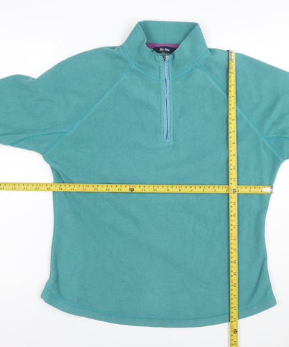 Peter Storm Women’s Blue Fleece 1/4 Zip Pullover Sweatshirt UK 14