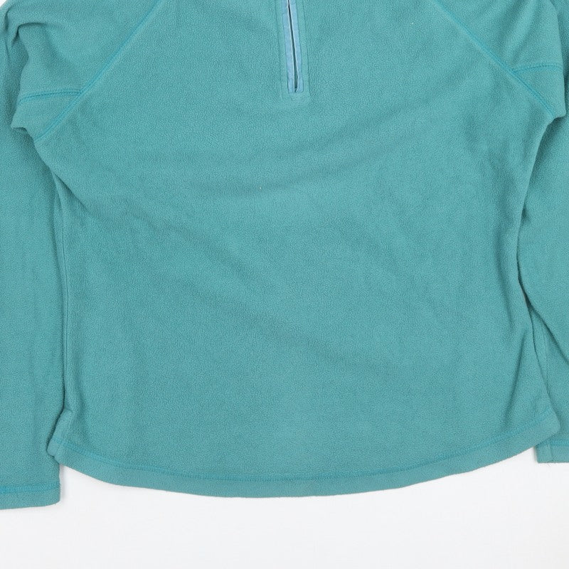 Peter Storm Women’s Blue Fleece 1/4 Zip Pullover Sweatshirt UK 14