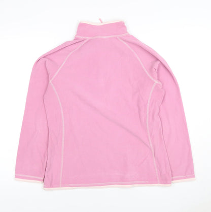 Mountain Warehouse Women Pink UK 12 1/2 Zip Fleece Sweatshirt