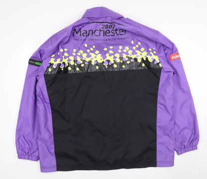 George Unisex Purple XL Manchester 2002 Commonwealth Games Windbreaker Jacket