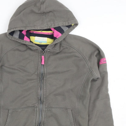 Seasalt Women’s Grey M Full Zip Organic Cotton Hooded Hoodie