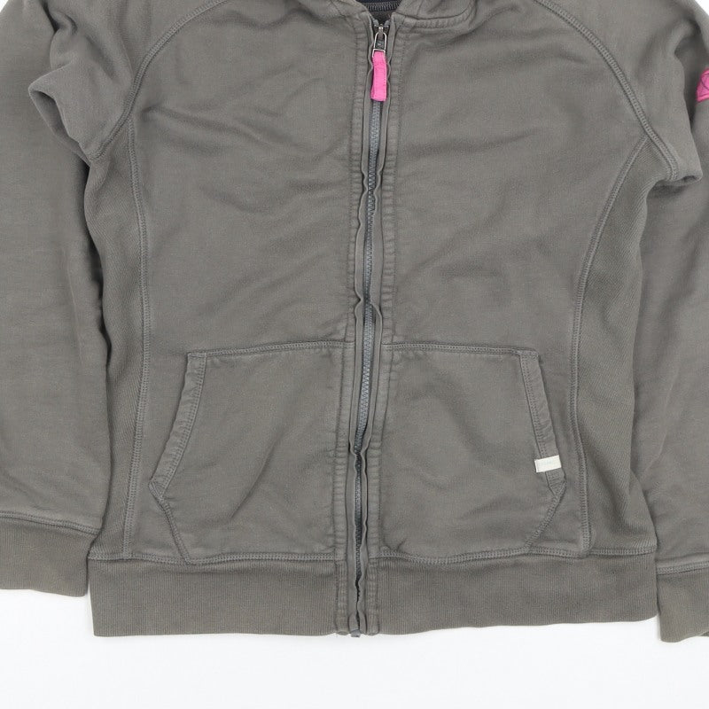 Seasalt Women’s Grey M Full Zip Organic Cotton Hooded Hoodie
