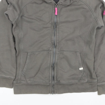 Seasalt Women’s Grey M Full Zip Organic Cotton Hooded Hoodie