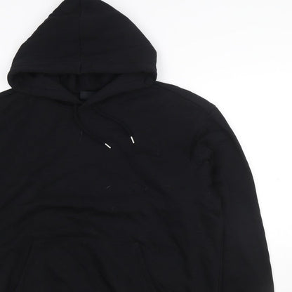 H&M Women’s Black L Loose Fit Pullover Hoodie Drawstring Pocket
