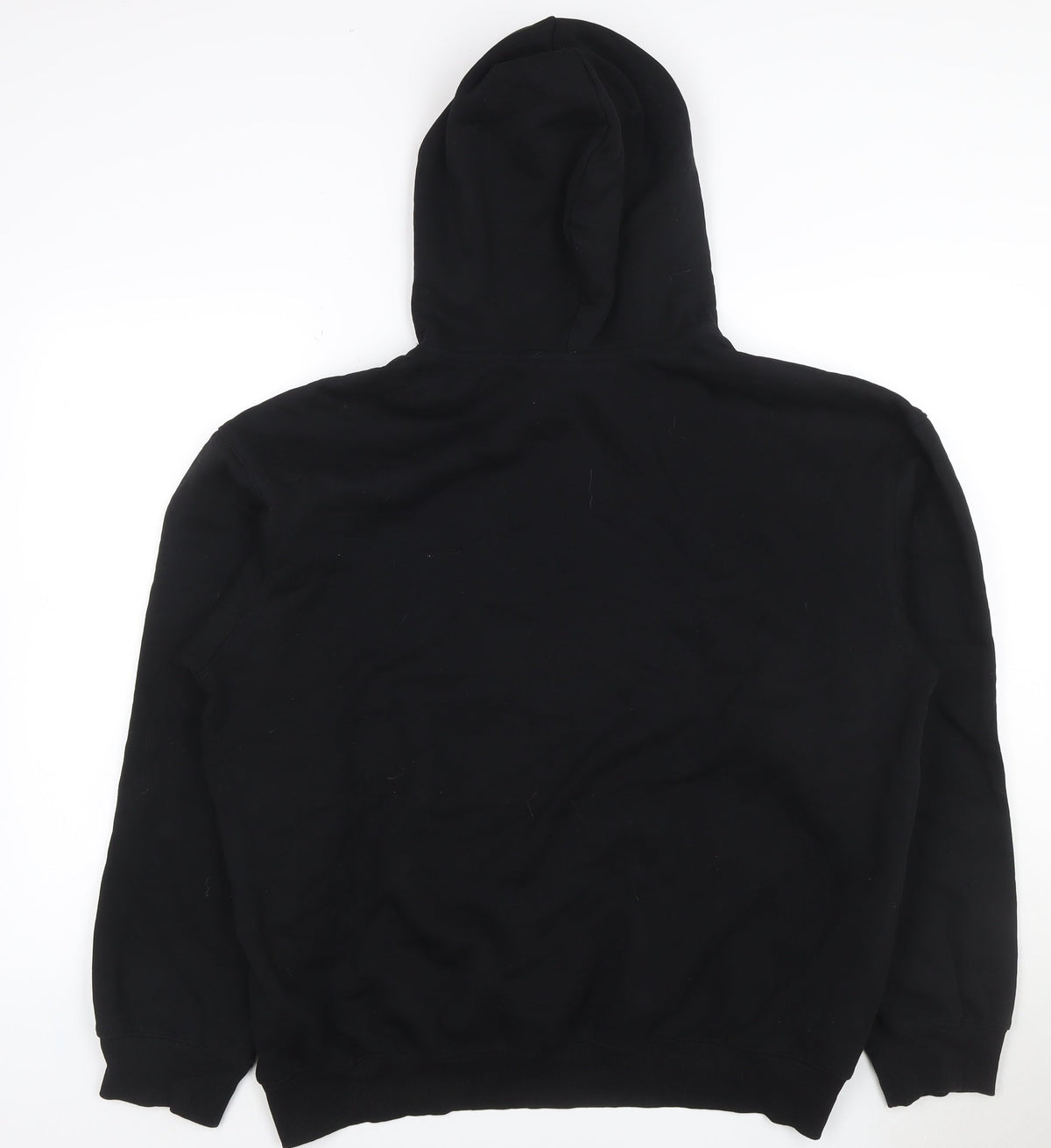 H&M Women’s Black L Loose Fit Pullover Hoodie Drawstring Pocket