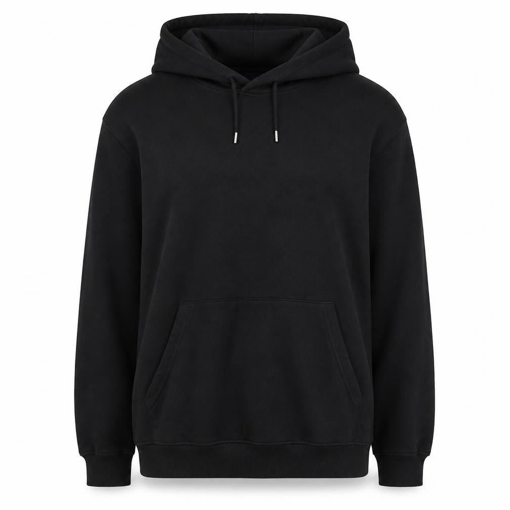 H&M Women’s Black L Loose Fit Pullover Hoodie Drawstring Pocket
