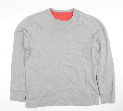 Gap Men’s Grey M Crew Neck Pullover Cotton Sweatshirt Classic