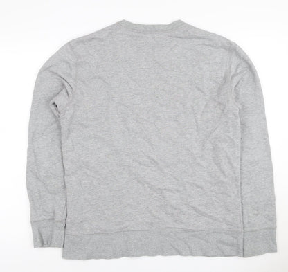 Gap Men’s Grey M Crew Neck Pullover Cotton Sweatshirt Classic