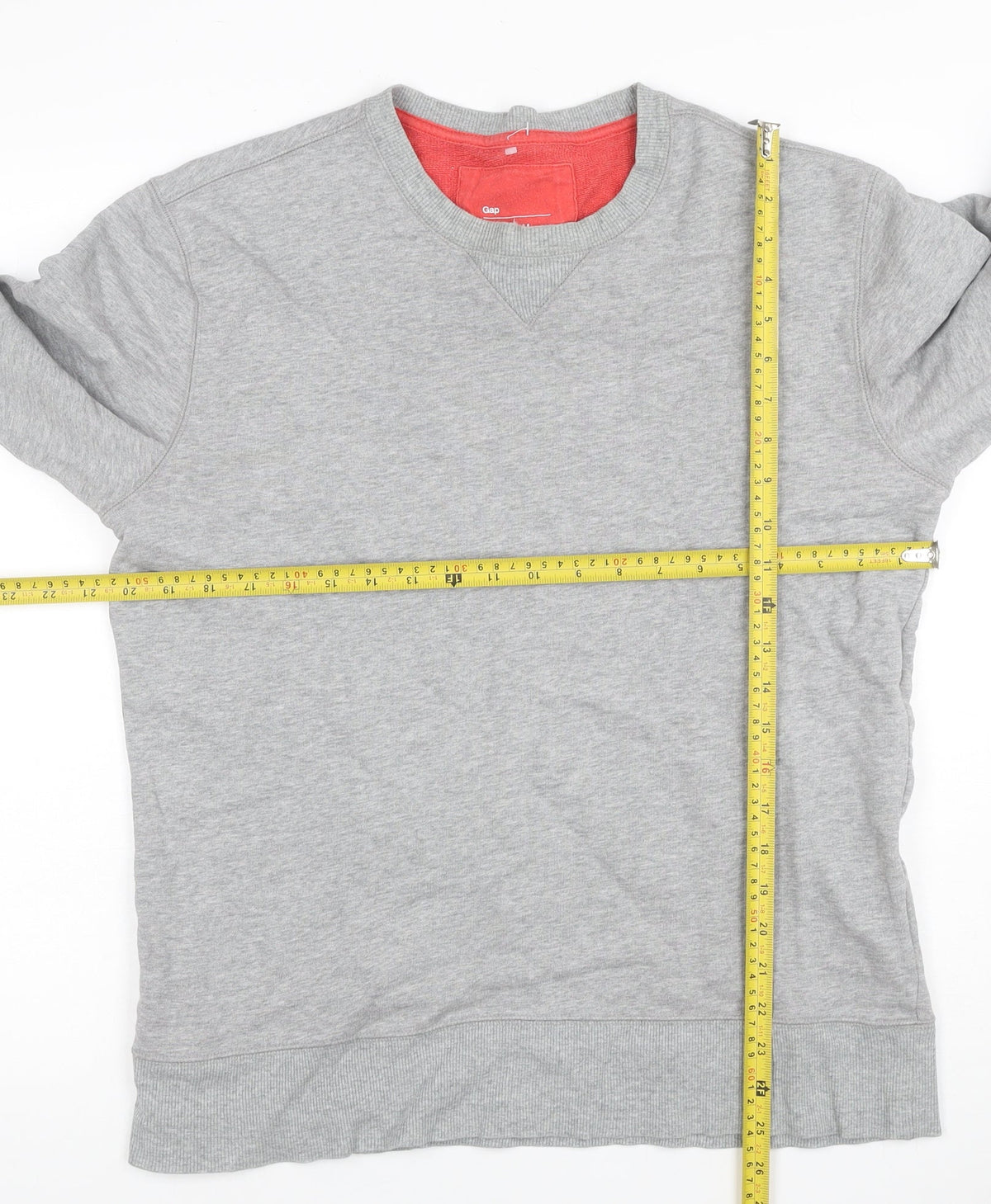Gap Men’s Grey M Crew Neck Pullover Cotton Sweatshirt Classic